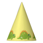 ステゴサウルス恐竜の誕生日パーティー パーティーハット (左)