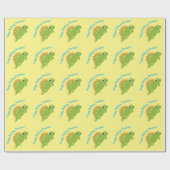 ステゴサウルス恐竜の誕生日パーティー ラッピングペーパー (フラット)