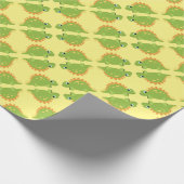 ステゴサウルス恐竜の誕生日パーティー ラッピングペーパー (角)