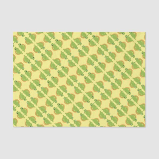 ステゴサウルス恐竜の誕生日パーティー 薄葉紙 (正面)