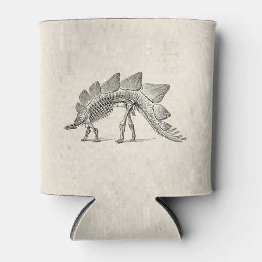 ステゴサウルス恐竜の骨格化石 缶クーラー (正面)