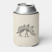 ステゴサウルス恐竜の骨格化石 缶クーラー (缶裏面)