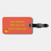 ステゴサウルス恐竜デザイン荷物タグ ラゲッジタグ (裏面横)