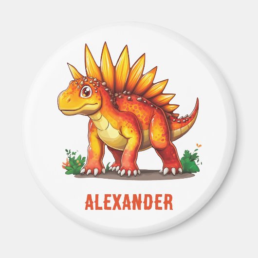 ステゴサウルス恐竜 マグネット (正面)