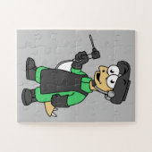 ステゴサウルス溶接機のイラストレーション。 ジグソーパズル (横)