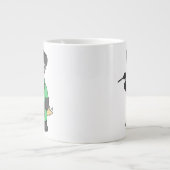 ステゴサウルス溶接機のイラストレーション。 ジャンボコーヒーマグカップ (正面)