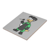 ステゴサウルス溶接機のイラストレーション。 タイル (側面)