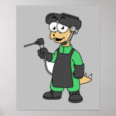 ステゴサウルス溶接機のイラストレーション。 ポスター (正面)