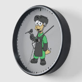 ステゴサウルス溶接機のイラストレーション。 壁時計 (傾斜)