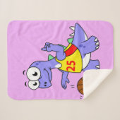 ステゴサウルス遊のイラストレーション。 シェルパブランケット (正面(横))