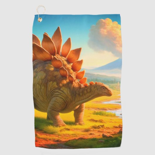 ステゴサウルス ゴルフタオル (正面)