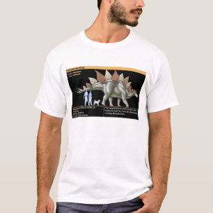 ステゴサウルス - ジュラ紀の生物学 恐竜 Tシャツ