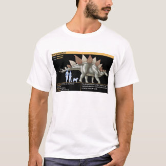 ステゴサウルス - ジュラ紀の生物学 恐竜 Tシャツ