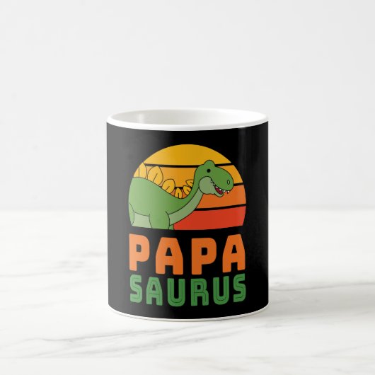 ステゴサウルス パパサウルス 恐竜 父の日 コーヒーマグカップ (中央)