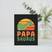 ステゴサウルス パパサウルス 恐竜 父の日 ポストカード (スタンド正面)