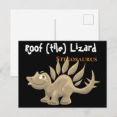 ステゴサウルス ポストカード (正面/裏面)