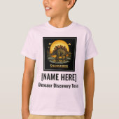 ステゴサウルス 恐竜 先史時代の月 Tシャツ (正面)