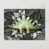 ステゴサール恐竜の花恐竜 ポストカード (正面)