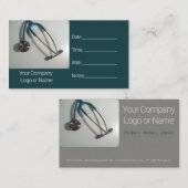 ステサスコープ医療看護テーマ 予約カード (正面/裏面)