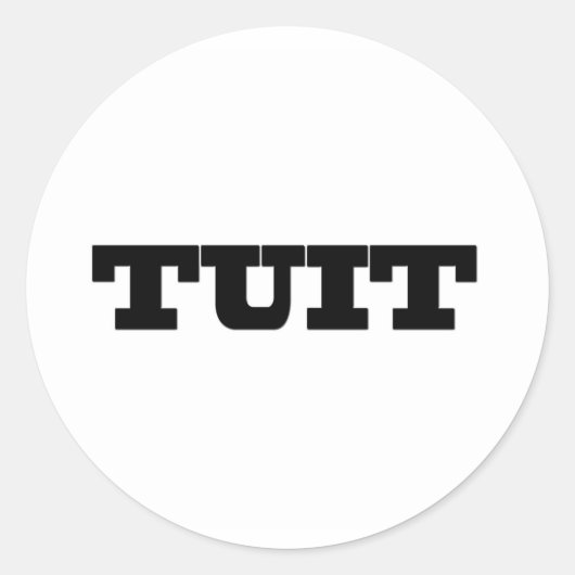 ステッおもしろいカー ラウンドシール (正面)