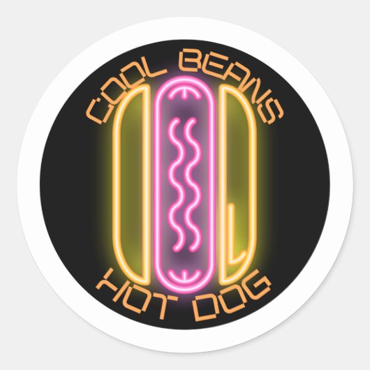 ステッおもしろいカー ラウンドシール (正面)