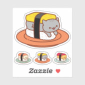 ステッおもしろいカー – SUSHI CATS - TAMAGO シール (シート)