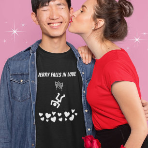 ステッおもしろいクフィギュア人ジェリー秋恋 Tシャツ