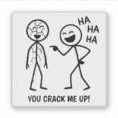 ステッおもしろいクマン シール (正面)