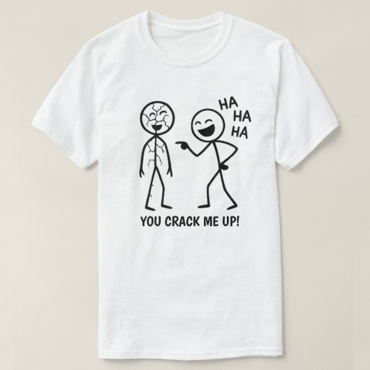 ステッおもしろいクユニセックスマン Tシャツ (デザイン正面)