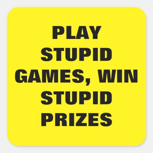 ステッおもしろいク スクエアシール (正面)