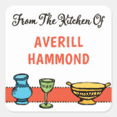 ステッお洒落カーテンプレート スクエアシール (正面)