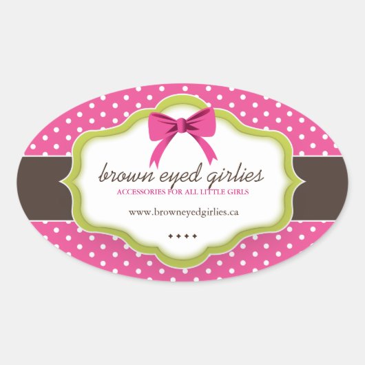 ステッお洒落カー 楕円形シール (正面)