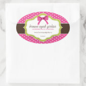 ステッお洒落カー 楕円形シール (バッグ)