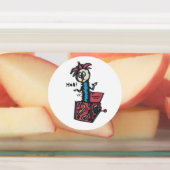 ステッお洒落クパック：青いバッタ、ない ラベル (貼付)