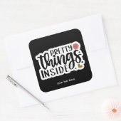 ステッかわいらしカー内の物 スクエアシール (封筒)