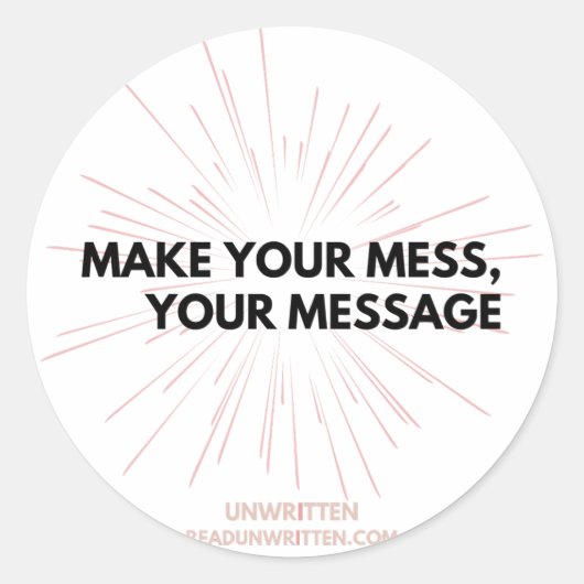 ステッはっきりしたカー ラウンドシール (正面)