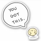 ステッやる気を起こさせるカー シール (正面)