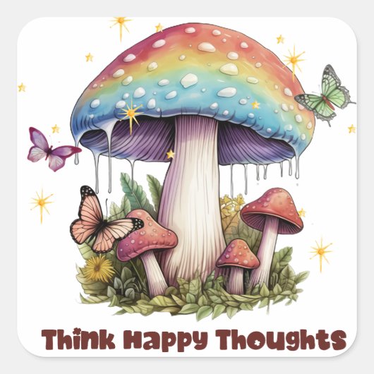 ステッやる気を起こさせるカー スクエアシール (正面)