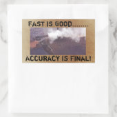 ステッやる気を起こさせるカー 長方形シール (バッグ)