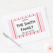 ステッカスタマイズクを贈る家族 長方形シール (封筒)