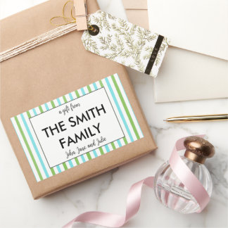 ステッカスタマイズクを贈る家族 長方形シール