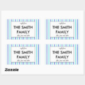 ステッカスタマイズクを贈る家族 長方形シール (シート)