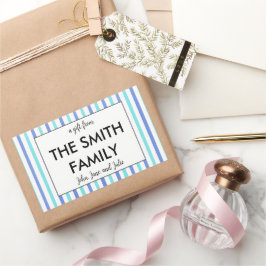 ステッカスタマイズクを贈る家族 長方形シール