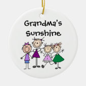 ステッカスタマイズクフィギュア子供ファミリーオーナメント セラミックオーナメント (正面)