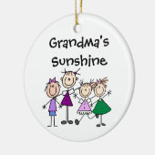 ステッカスタマイズクフィギュア子供ファミリーオーナメント セラミックオーナメント (左)