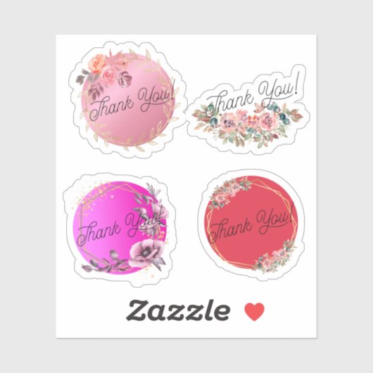 ステッカーありがとう シール (シート)