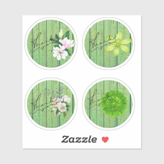 ステッカーありがとう シール (シート)