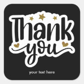 ステッカーありがとう スクエアシール (正面)