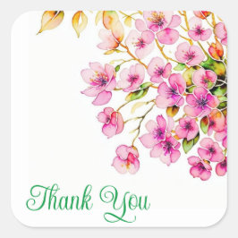 ステッカーありがとう スクエアシール