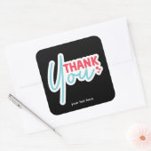 ステッカーありがとう スクエアシール (封筒)